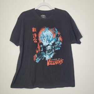 League of villains my hero academia Graphic logo T-shirt  size xl